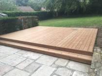 aanleg houten terras in thermowood  » Klik om in te zoomen ->